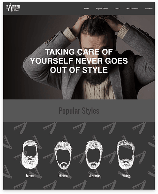 บริการ ร้านตัดผมชาย