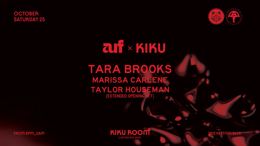 Flyer for AUF x Kiku 001