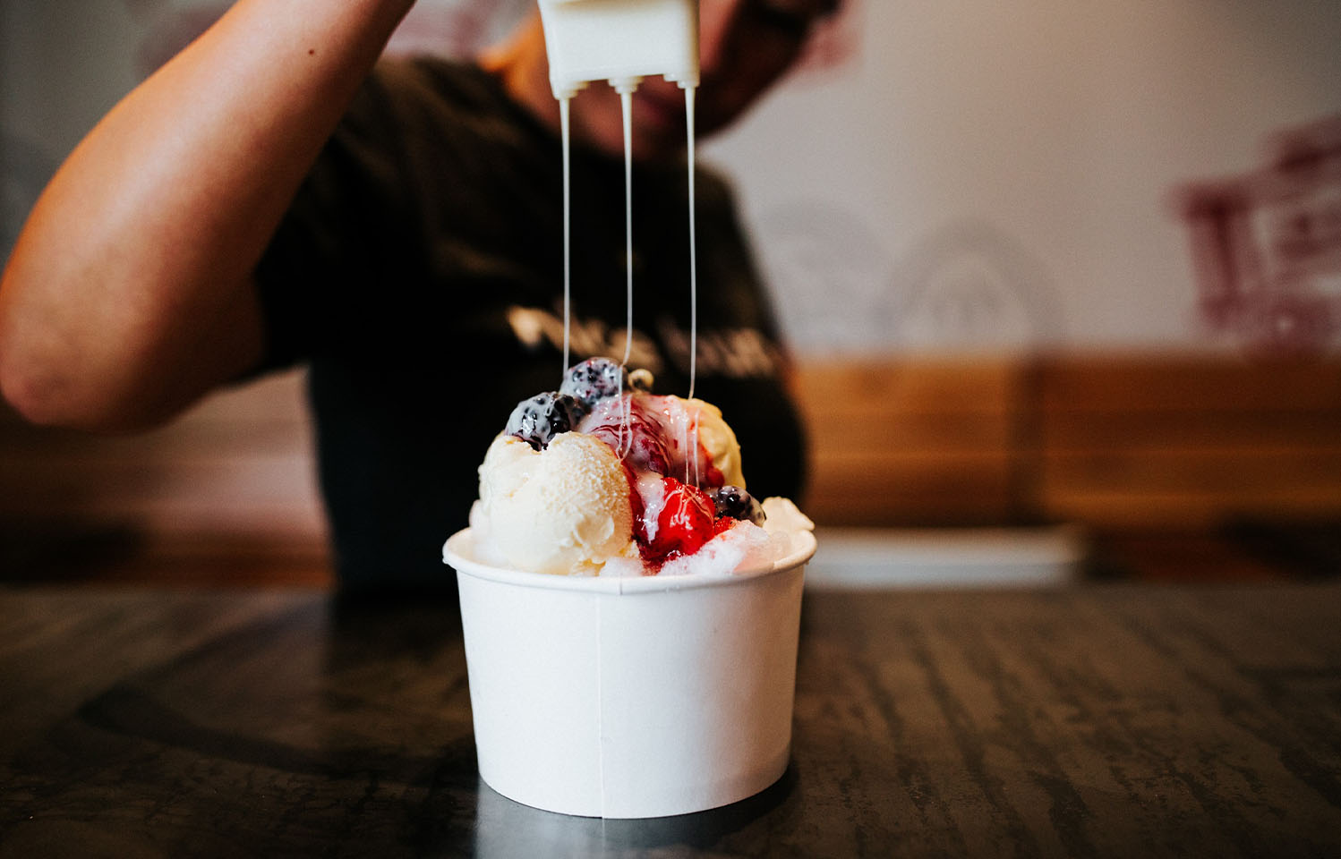 Dine in at Le Bao for ramen in Columbia, MO.