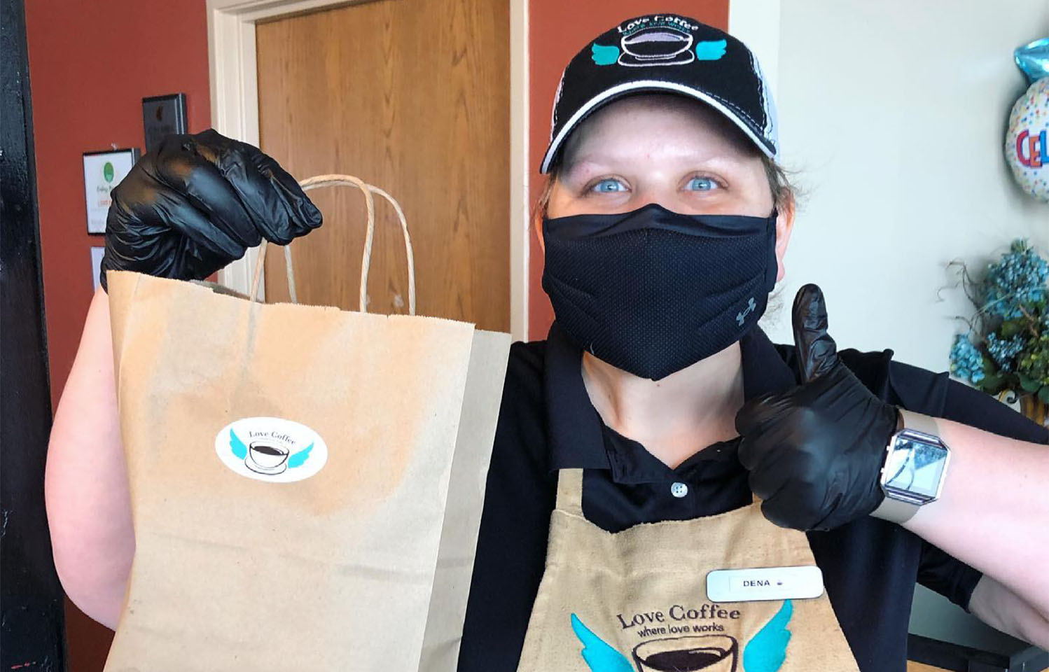 Love Coffee serves artisan baked goods, along with a small breakfast and lunch menu in Columbia, MO.