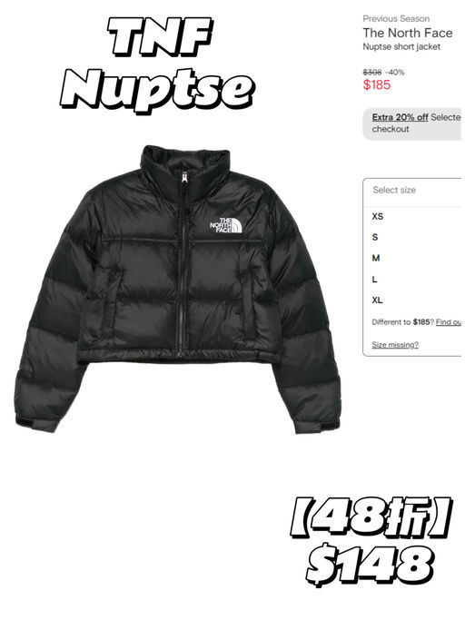 🖤【48折】【TNF Nuptse 史低】