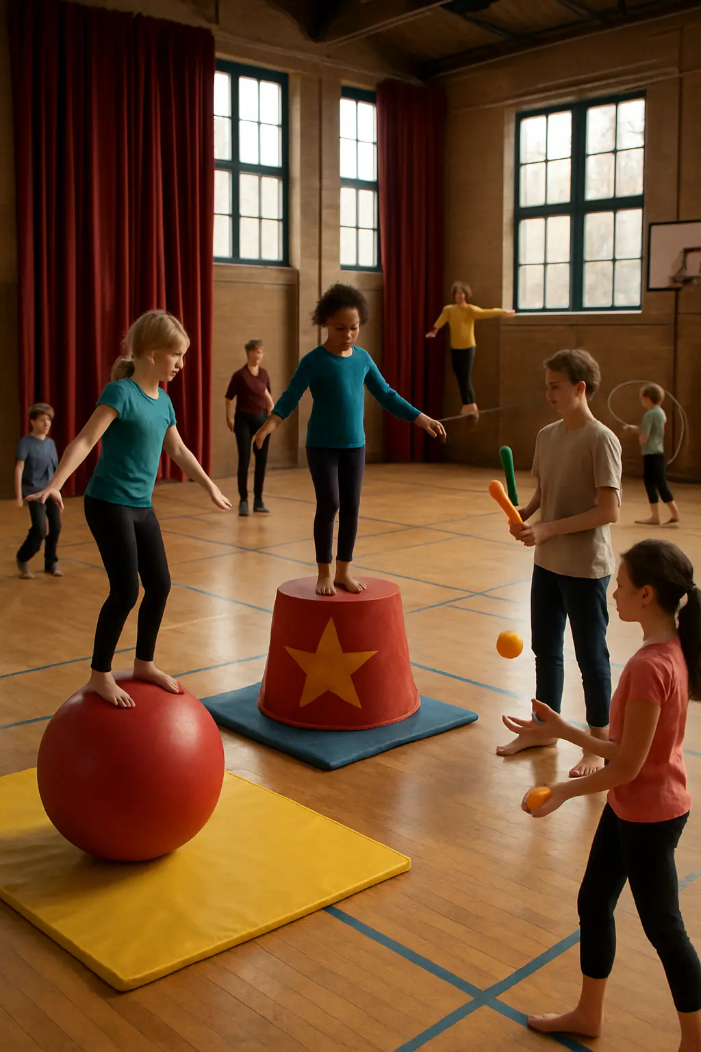 Zirkus Salvini: Training Kinder