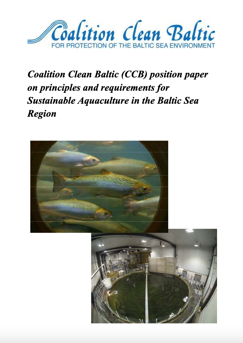 Sustainable aquaculture in the Baltic Sea region - update 2015