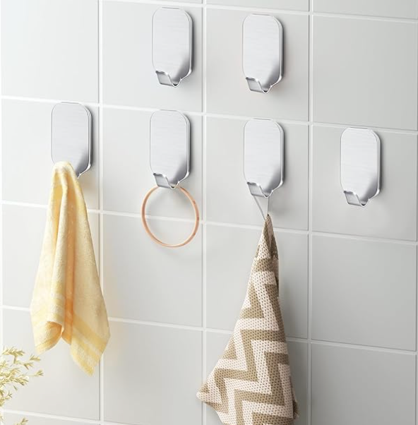 Sticky hooks to keep all in-place logo