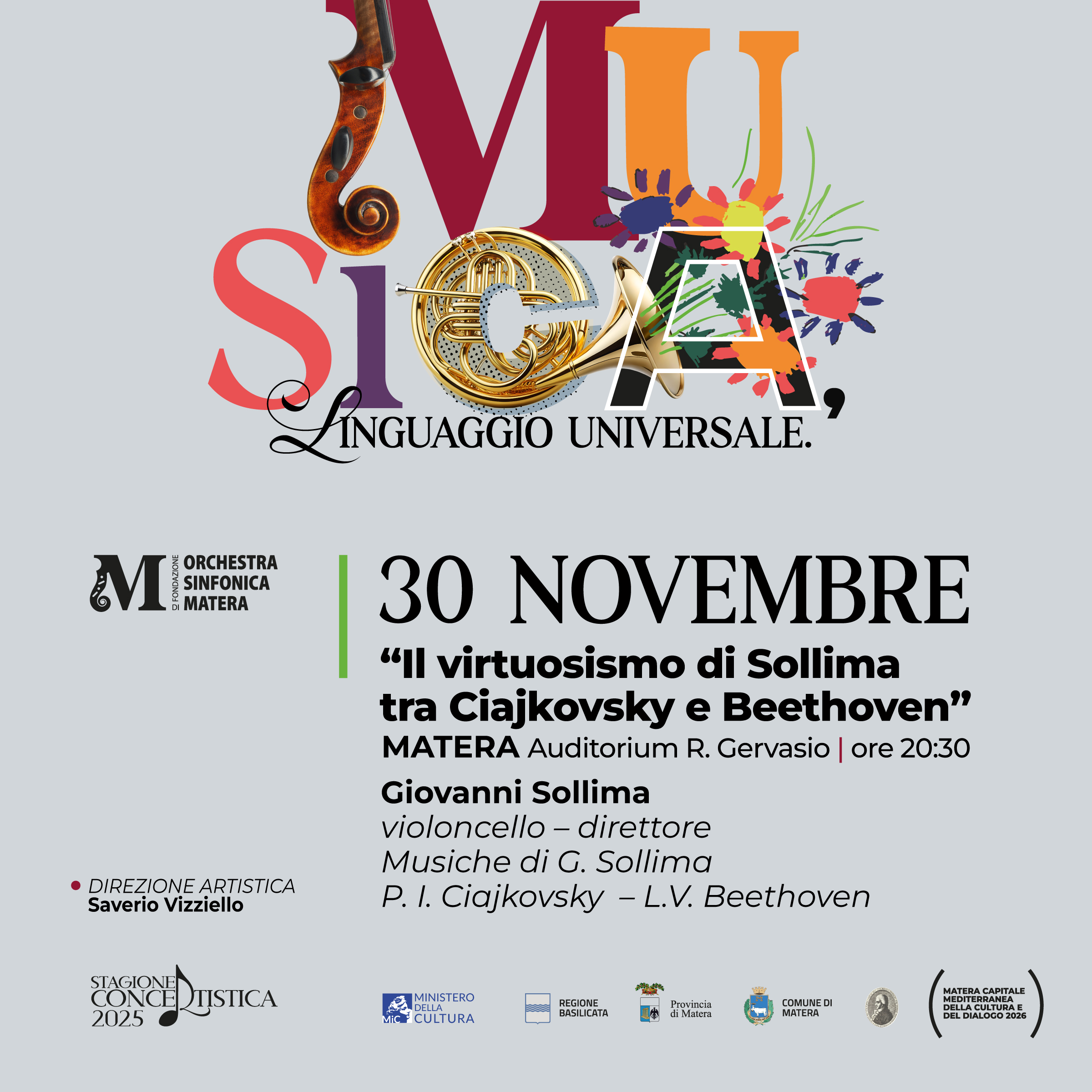 Il virtuosismo di Sollima tra Ciajkovskiy e Beethoven