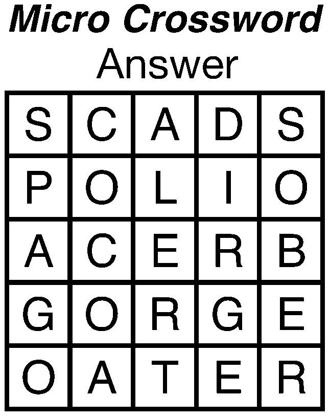 Micro Crossword