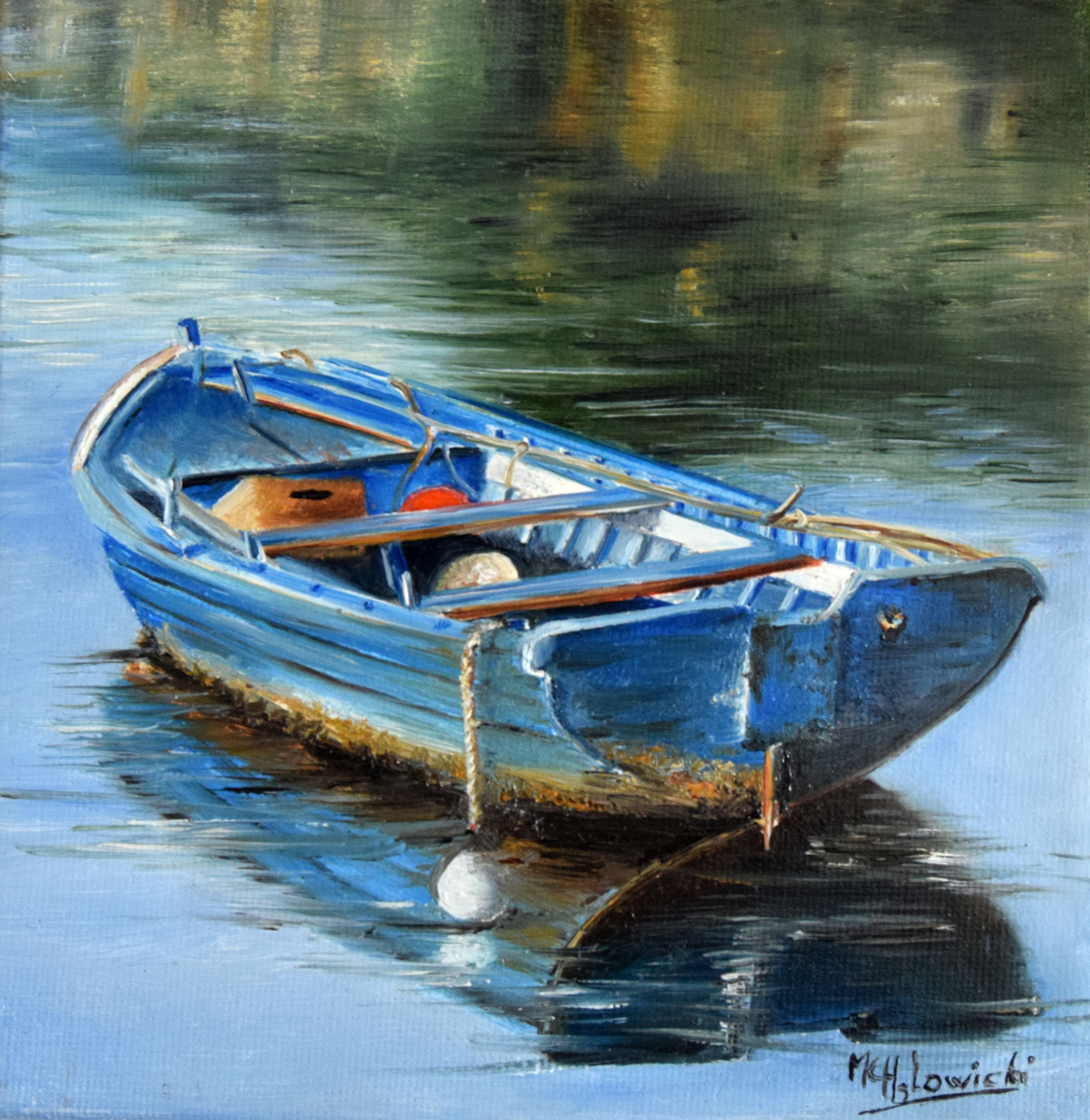 Barque au repos - 100€