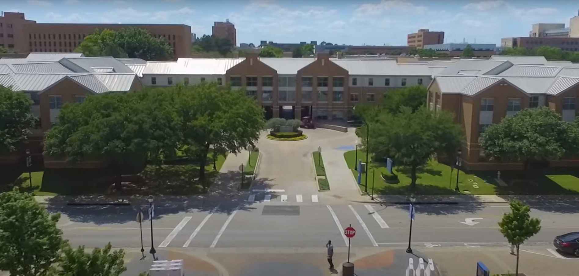 Building on the campus of the University of Texas at Arlington