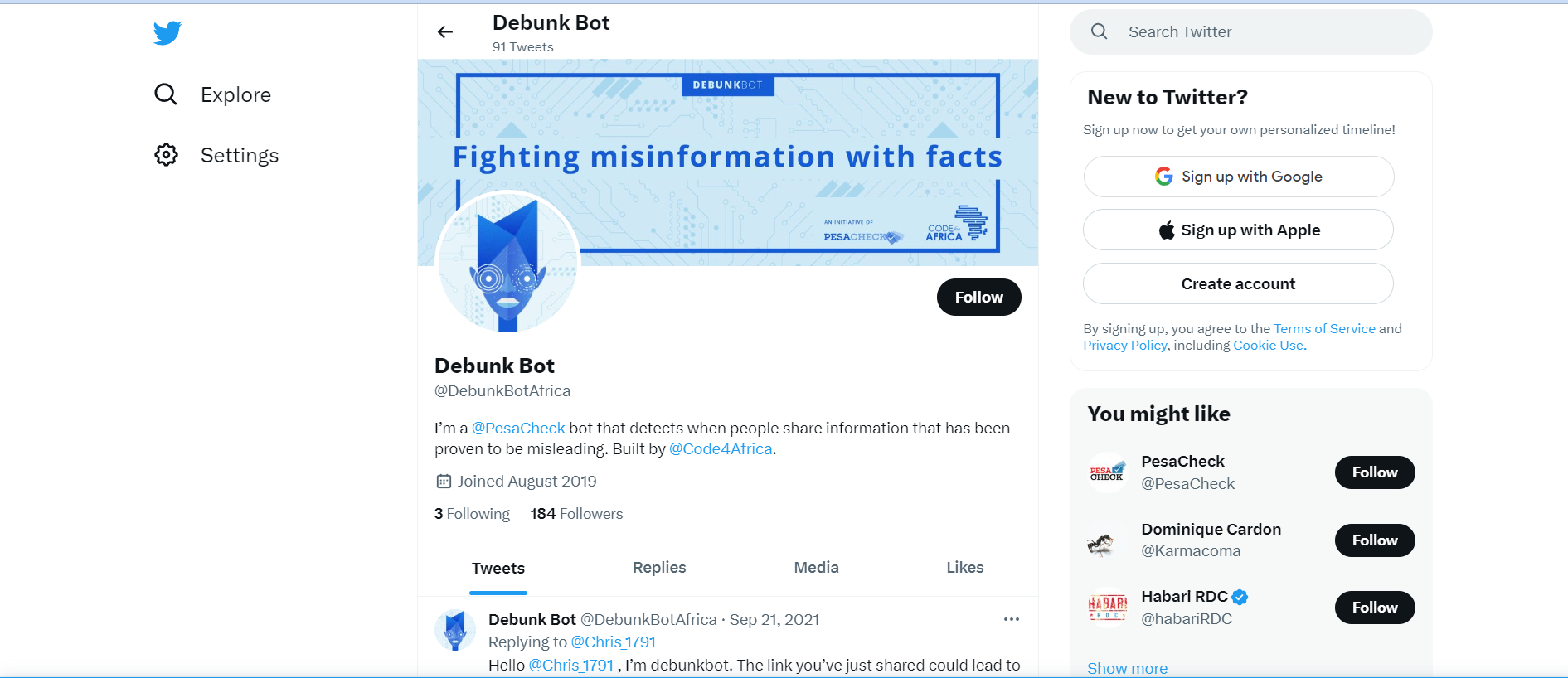 DebunkBot