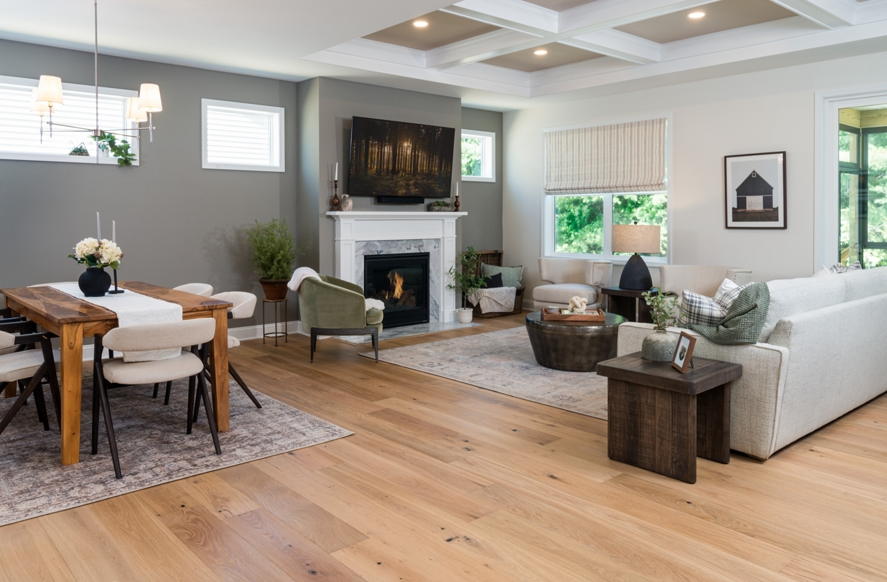 Cypress Ranch - Open floor plan with kitchen open to dining area and great room