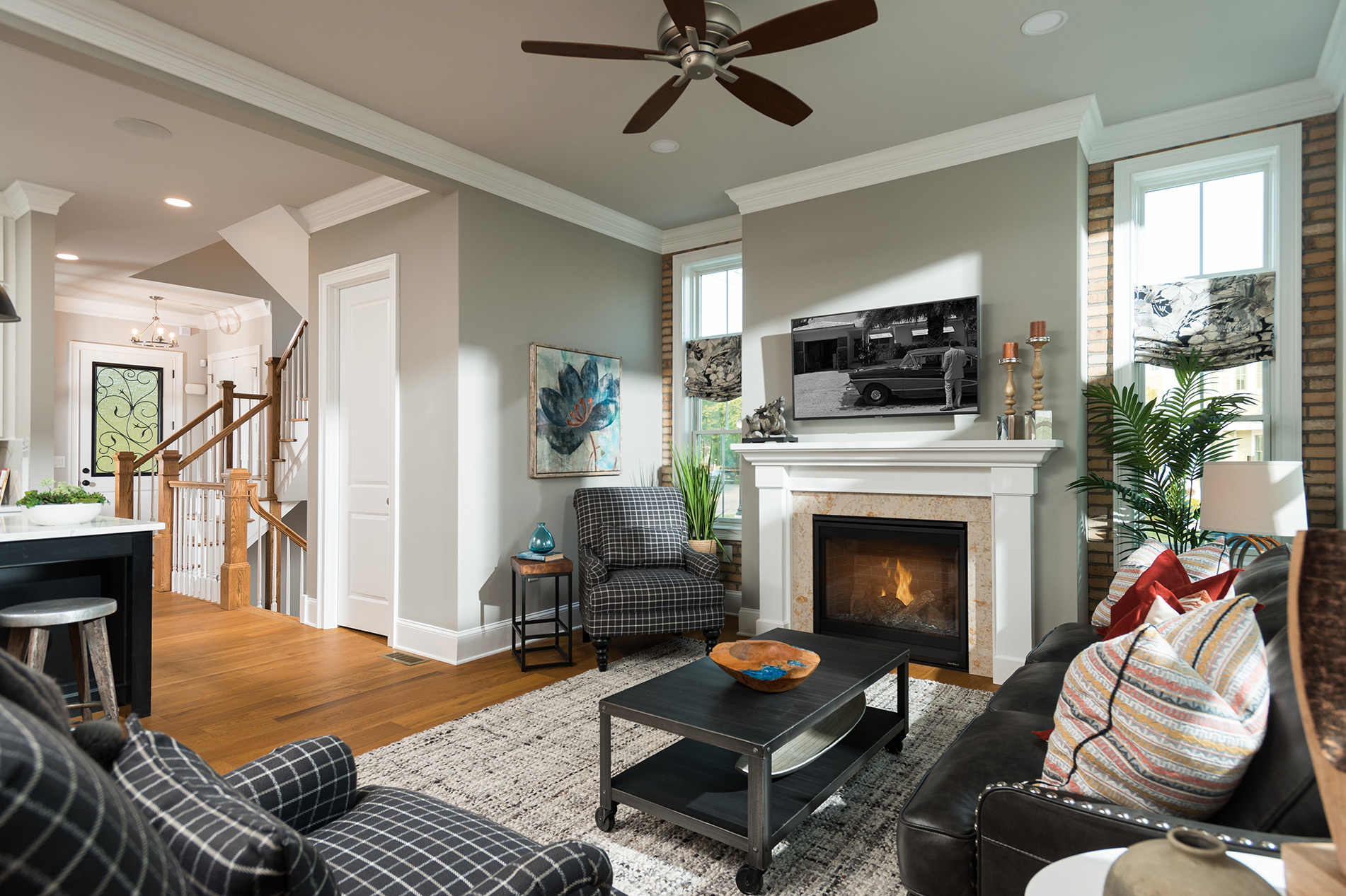 Luxury Townhome - Great Room with gas fireplace