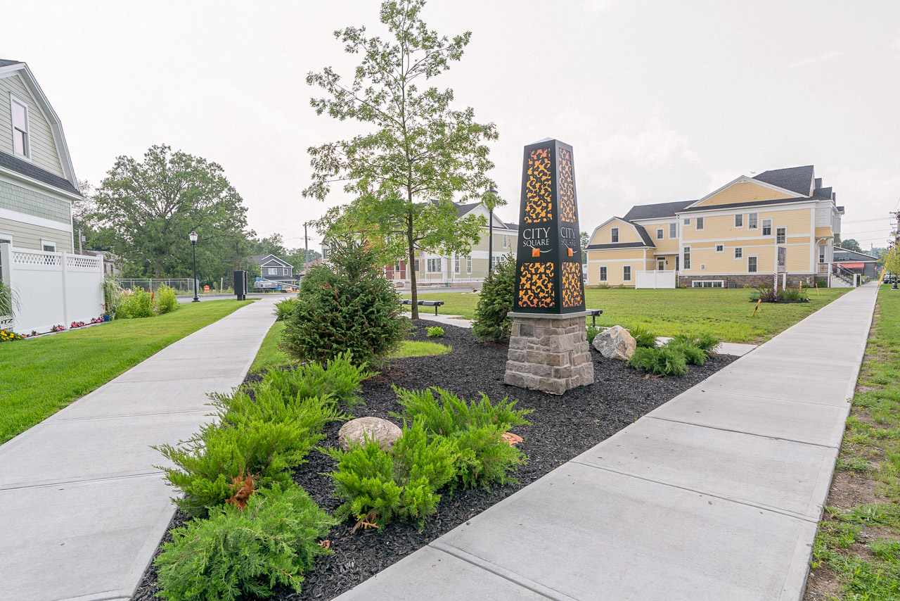 Luxury Townhome - City Square Community Entrance sign