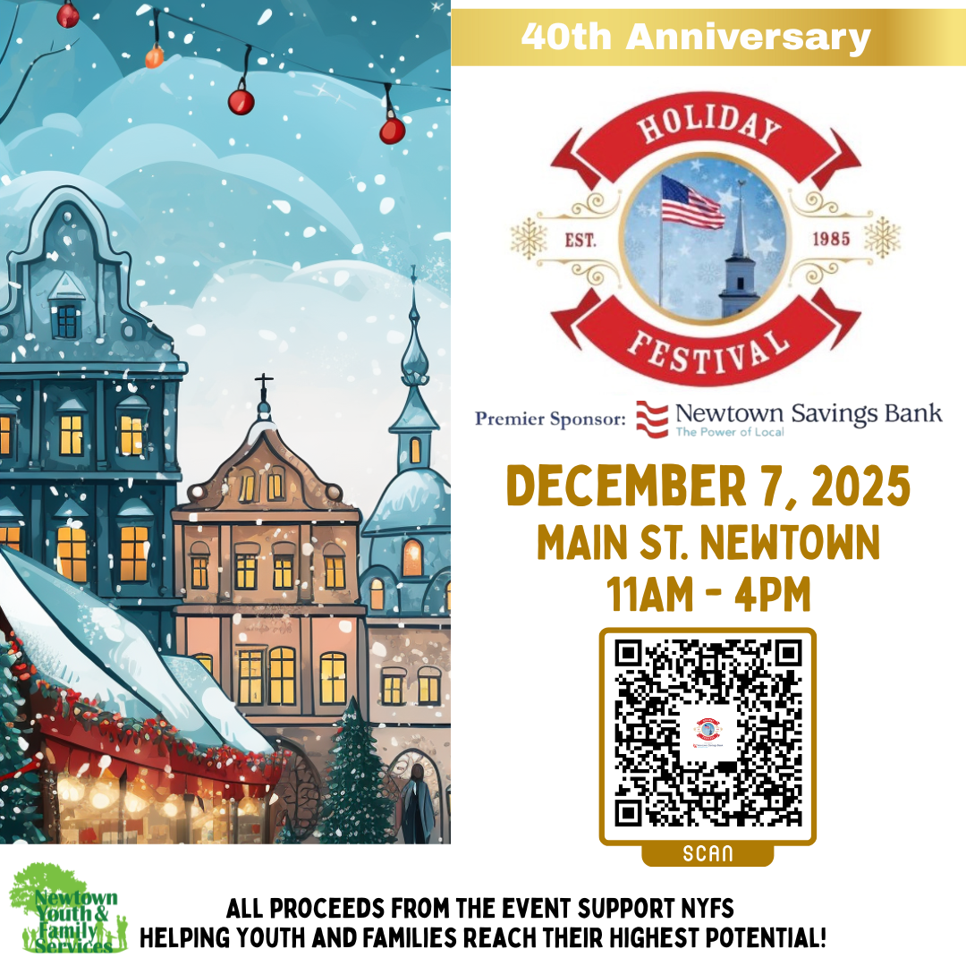 Newtown Holiday Festival Takes Over Main Street on December 7 from 11am - 4pm