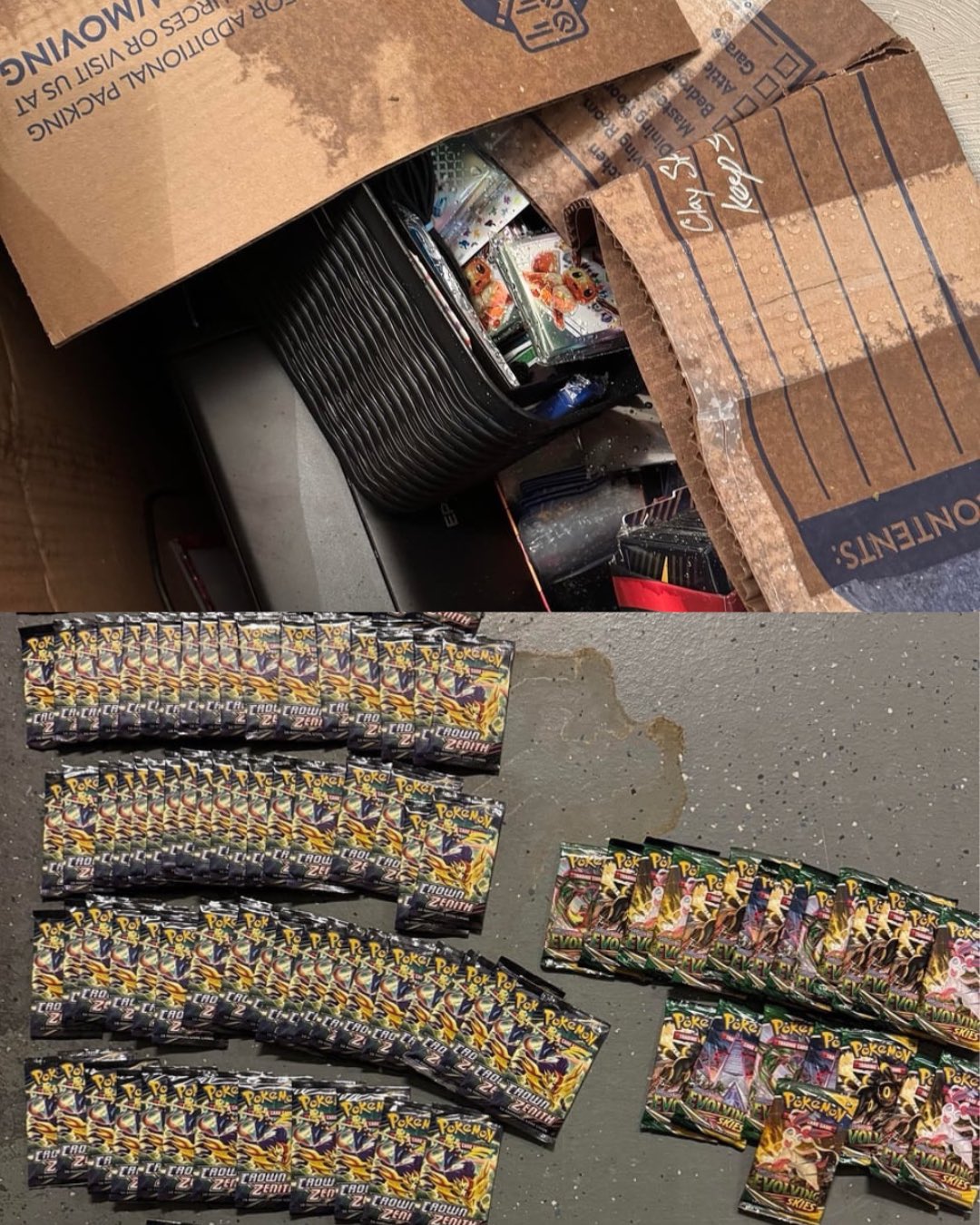 The pokemon card collection damaged via Substantial-Pie-4973
