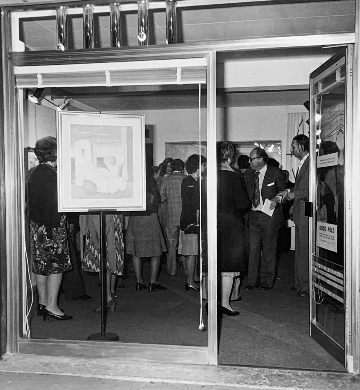 fotografia di inaugurazione 1975 Guido Polo