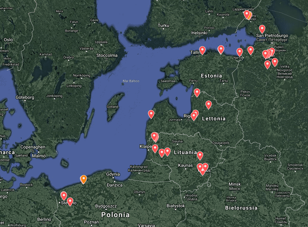 Preliminary map “Potential Dam-barrier objects for removal to support wild salmonid populations in Baltic Sea Region rivers”