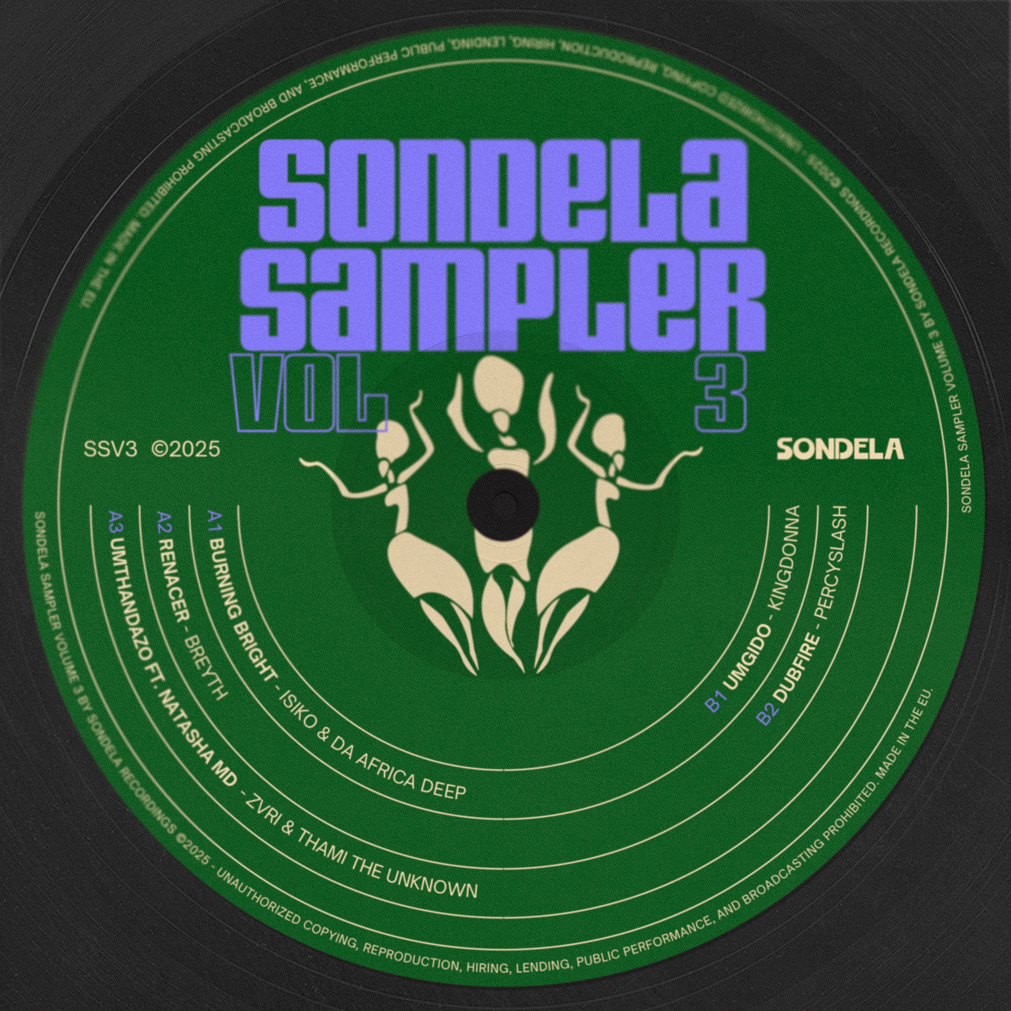 Sondela Sampler, Vol. 3 Cover