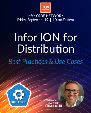 INFOR CSDE Network Presents: Infor ION for Distribution