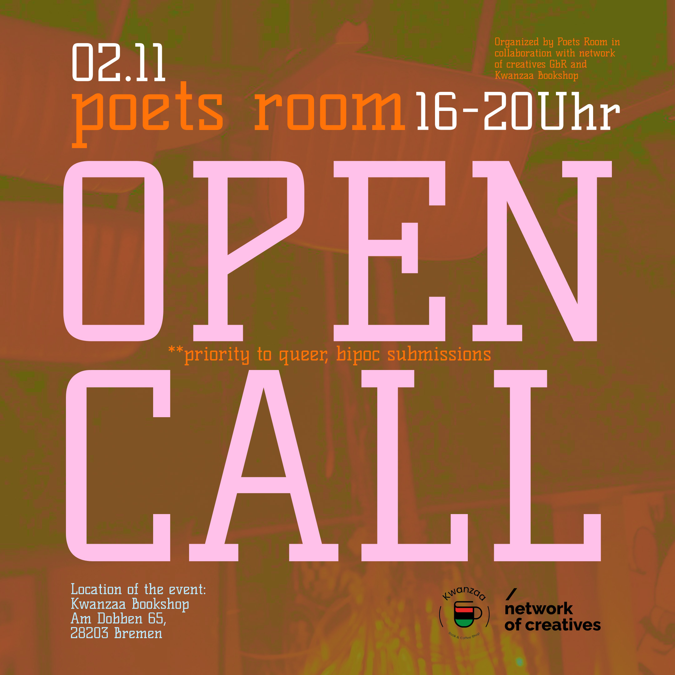 Open call for Poets Room 