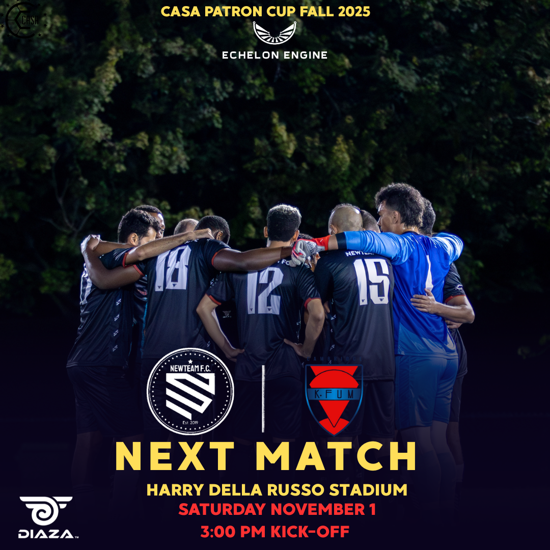 Newteam FC Returns to Playoff Battle vs KFUM Cambridge