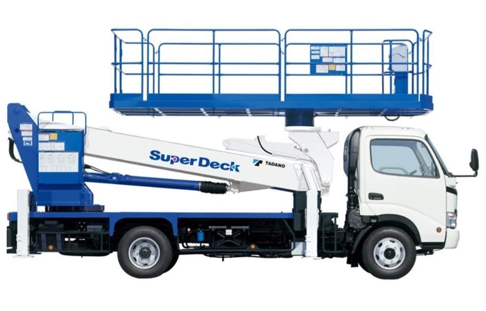 Автовышка АГП 22 метра SuperDeck с балконом, на базе Mitsubishi Fuso Canter