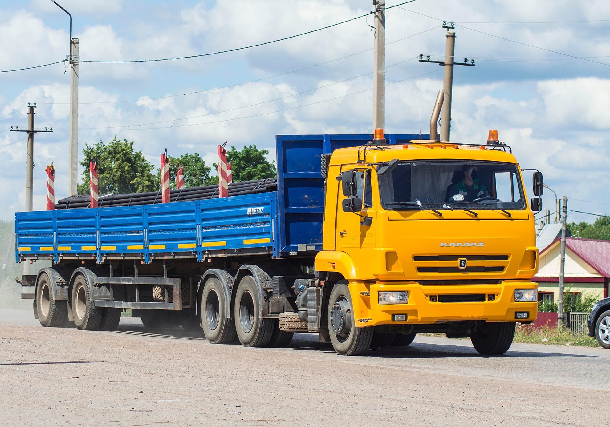 Аренда длинномера КАМАЗ 20 тонн 13,6 метров