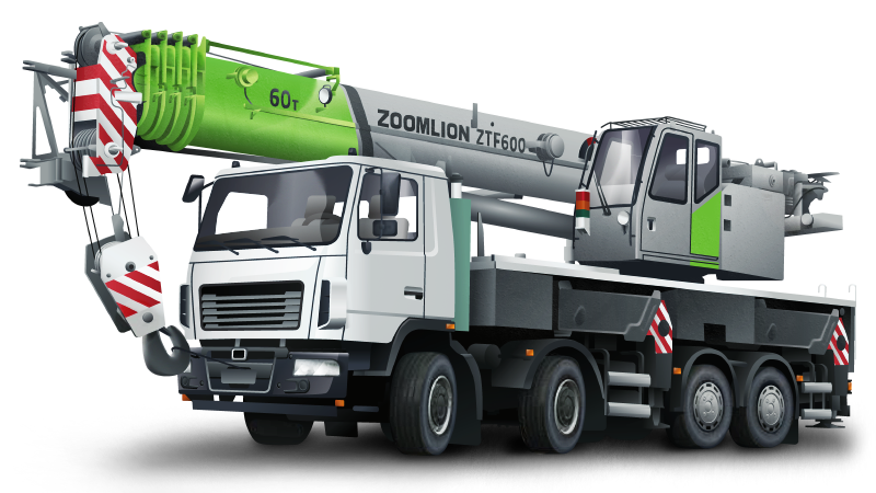Автокран 60 тонн 42 метра + 16 метров гусек ZTC600 на базе МАЗ