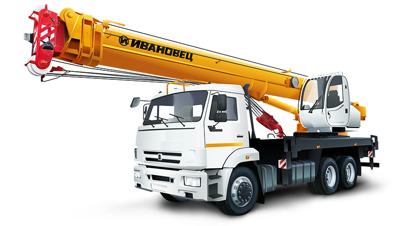 Автокран КС-45717А-1Р Ивановец на базе КАМАЗ + 9 м гусек