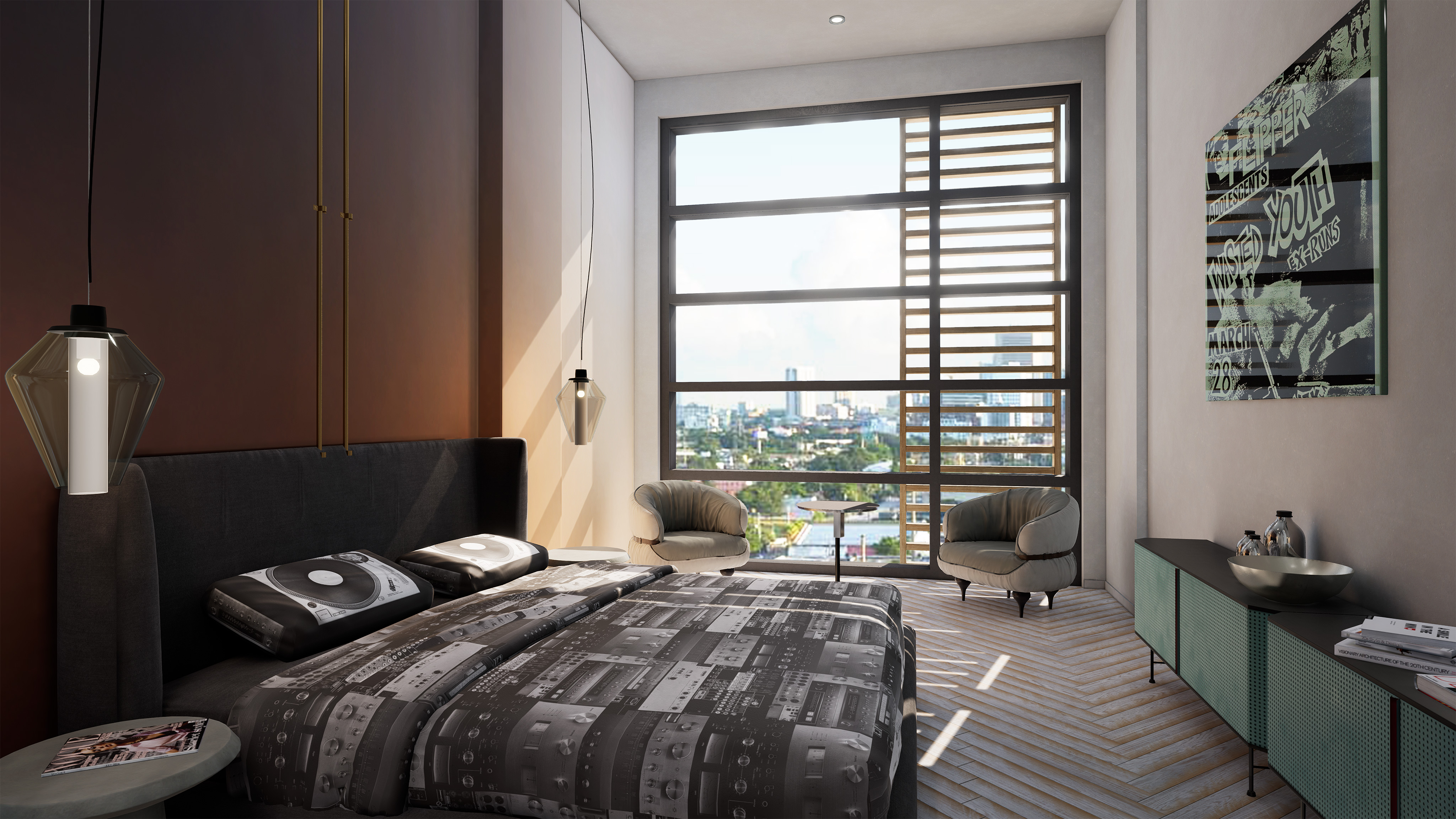 Real estate property located at 148 NW 28th St, PH 804, Miami, FL