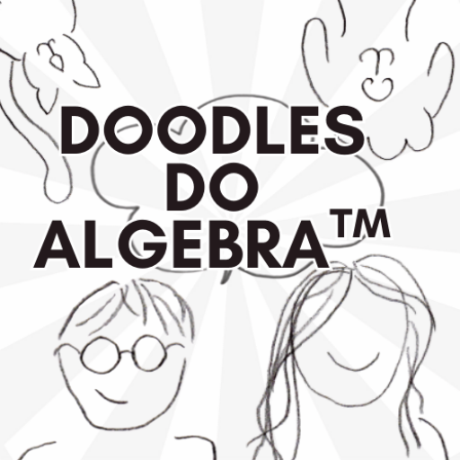 Doodles Do Algebra by Kirsten West PhD Logo