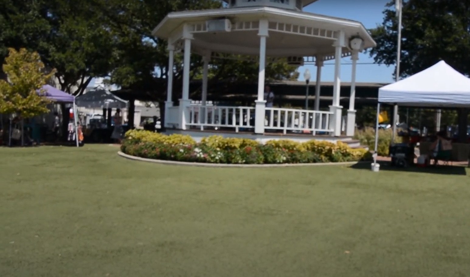 Town sqaure on Main Street Grapevine, TX