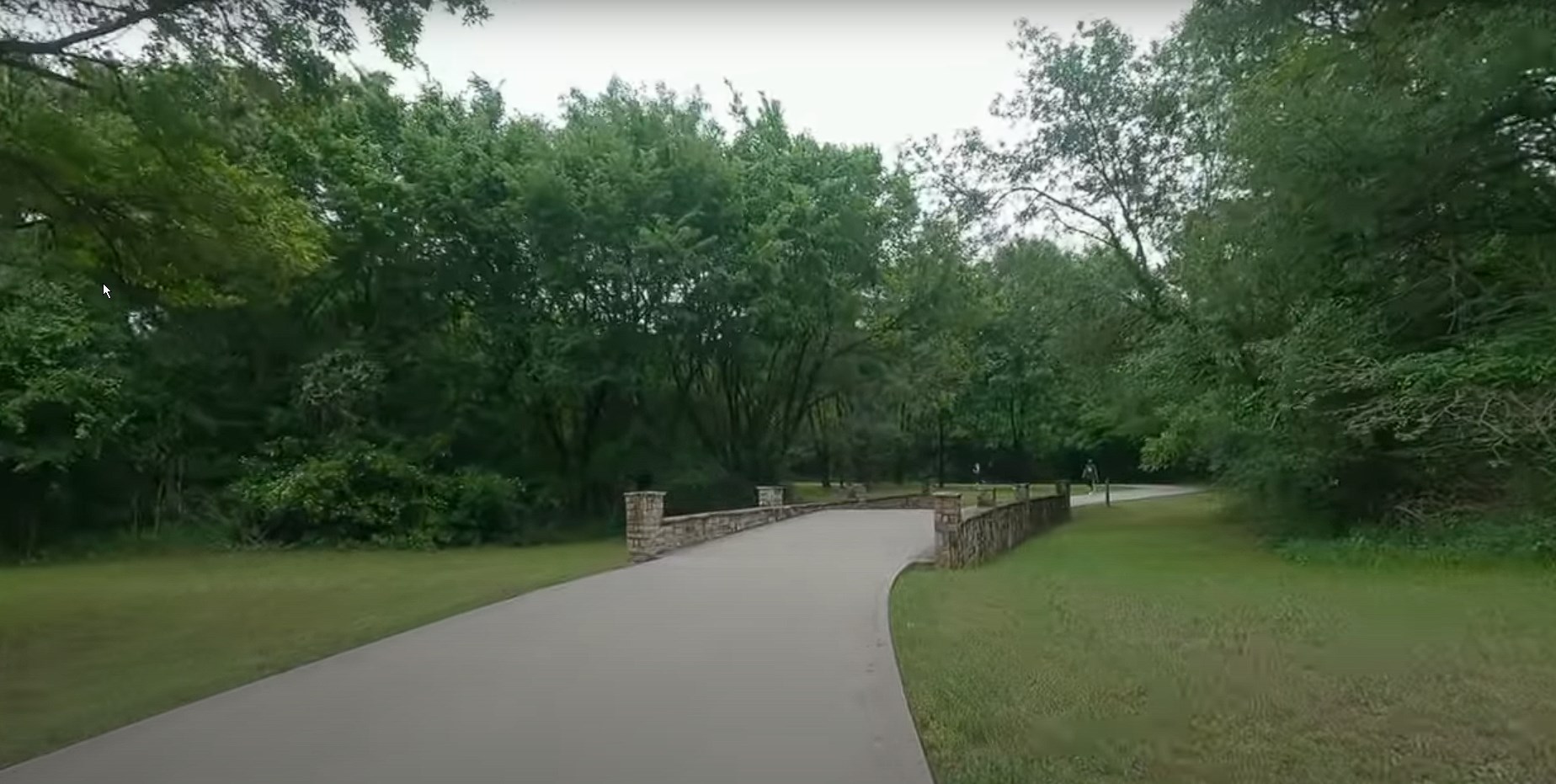 Part of the Campion Trails through the trees in Irving, TX