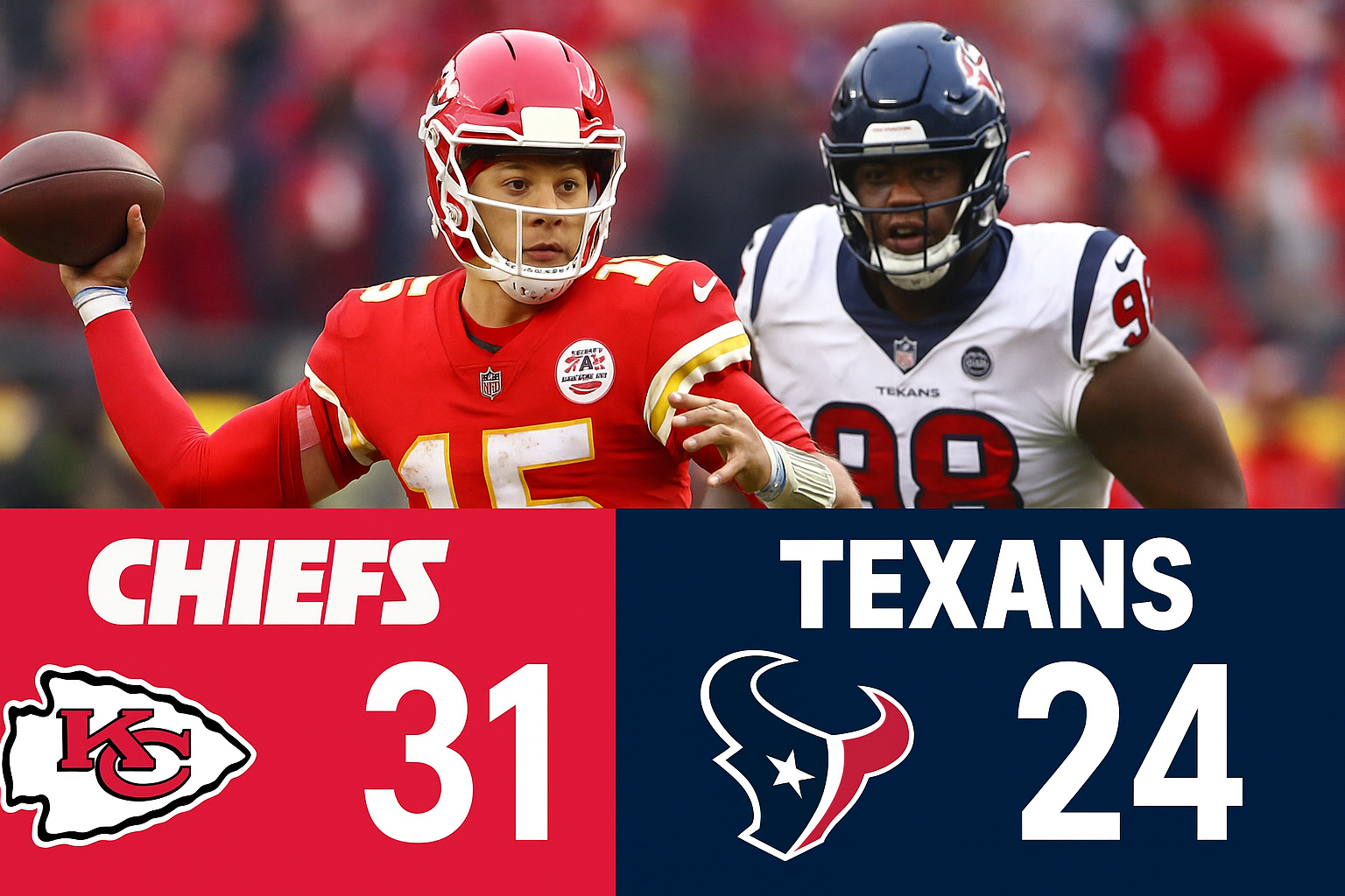 kansas city chiefs vs texans stats