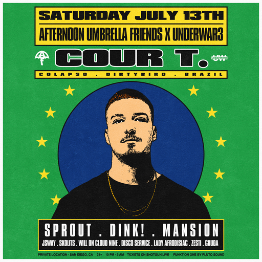 Flyer for AUF x Underwar3 // Cour T