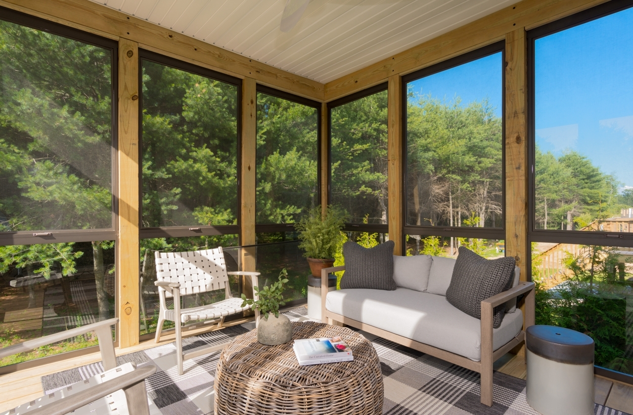 Cypress Ranch - Screened porch conveniently located off great room