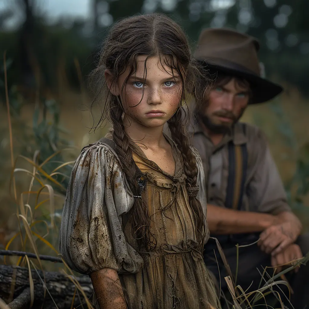 Bird's-eye view of wagon train on vast prairie, lone eagle soaring overhead, symbolizing Oregon Trail journey