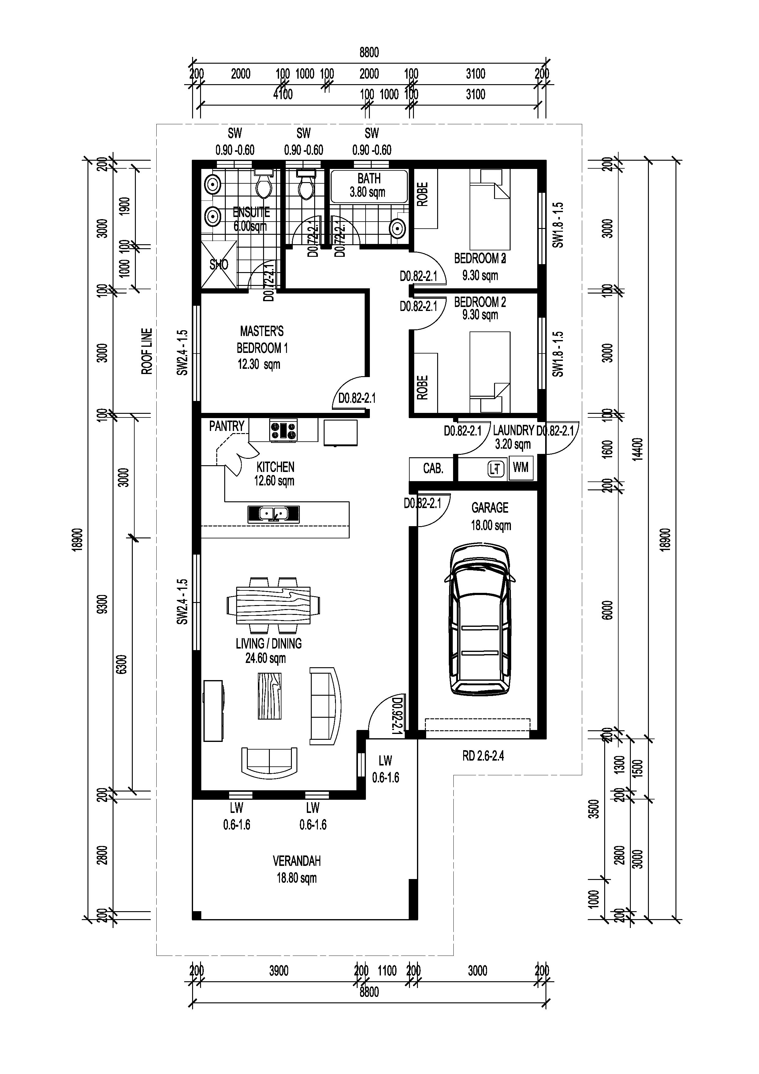 Stradbroke (Skillion Roof)