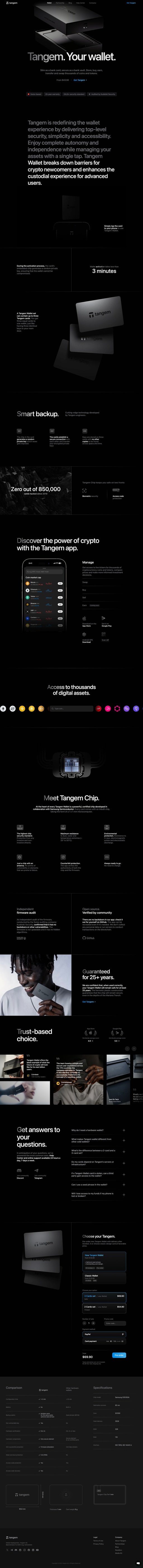 Screenshot from website top part