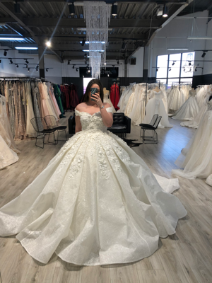 Robe de mariée Sima couture d'occasion pas chère taille 40/42 - Joyne