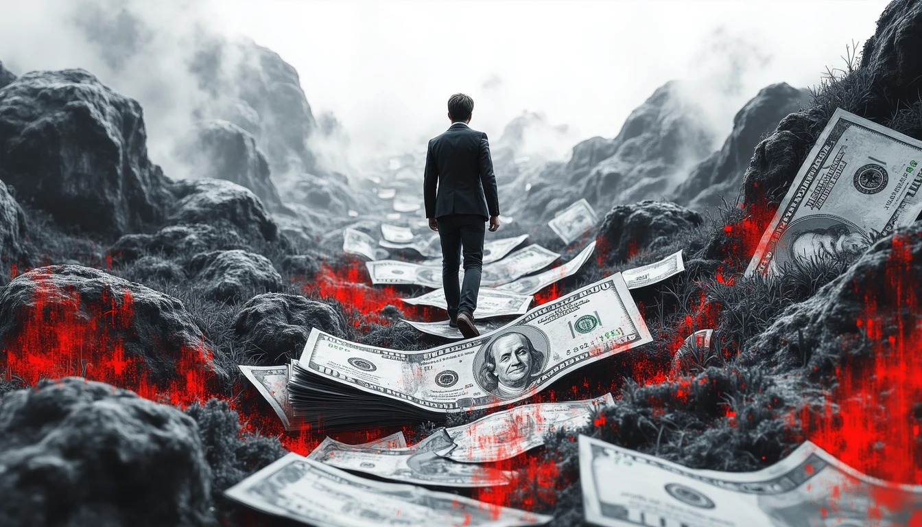 Researcher walking on living investment landscape