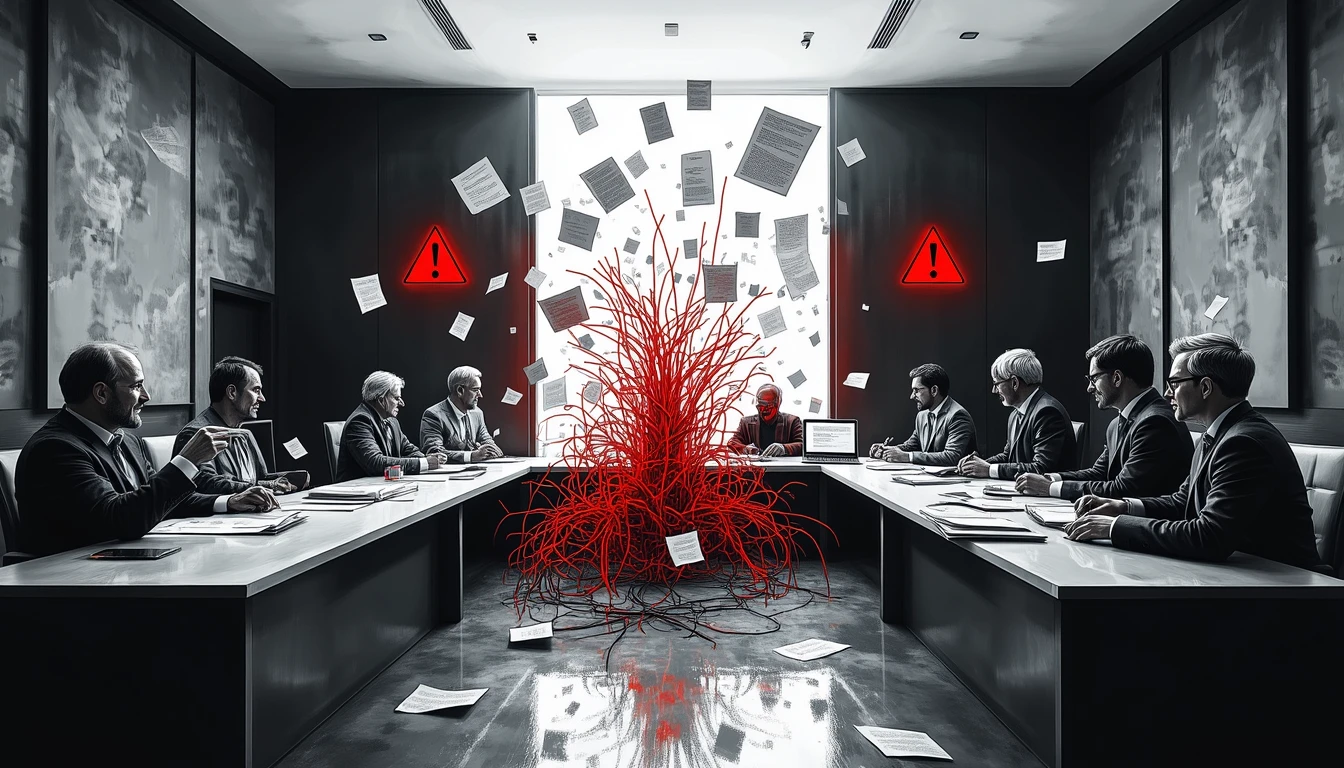 AI algorithms on trial in surreal, ethical courtroom setting