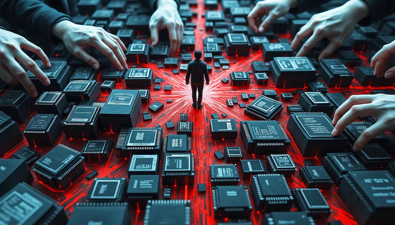 Entrepreneur navigating complex tech partnership maze