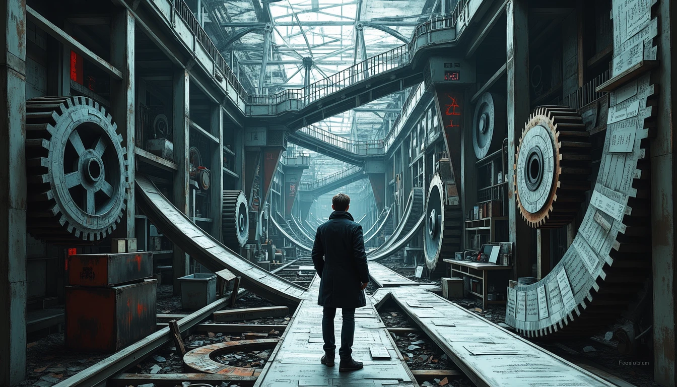 Technical writer mastering intelligent documentation machinery