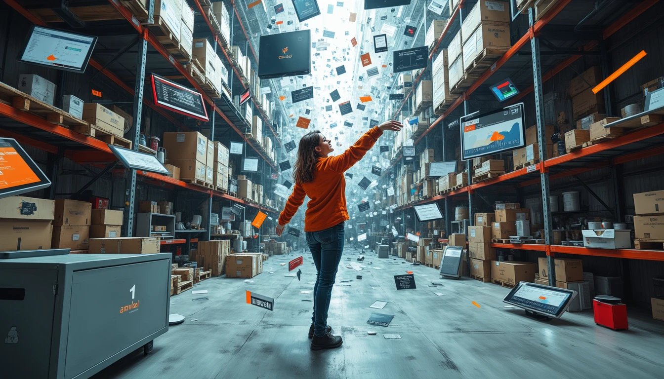 Inventor dancing with shape-shifting product prototypes