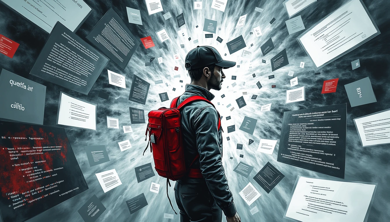 Human managing chaotic data tornado with precision tools