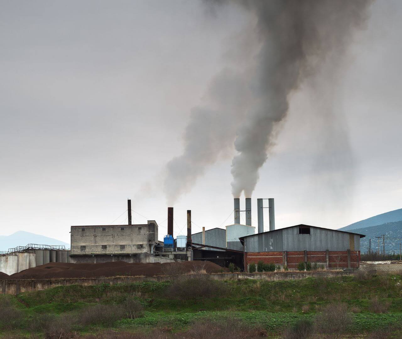 greenhouse gases entering the atmosphere