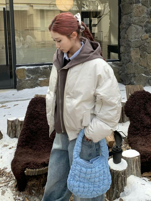 【7折】【奶蓝云朵包】