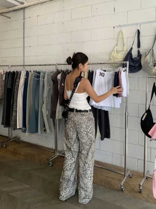 【6折】【今年最火弯刀裤】