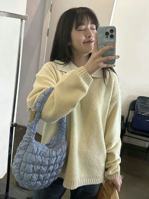 【7折】【奶蓝云朵包】