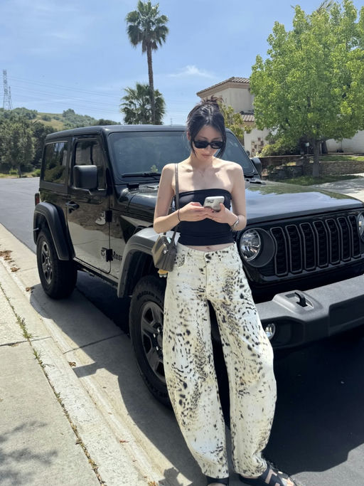 【6折】【今年最火弯刀裤】